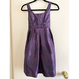 Ruby Rox Plaid Purple Jewel Tone Satin Dress